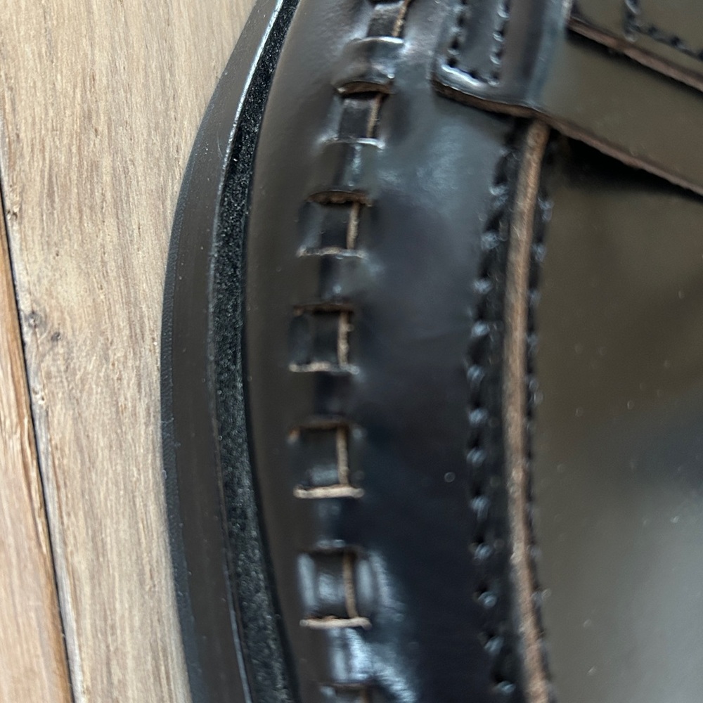 All Saints Sofia Italian Leather Hand Stitched Loafer - Picture 5 of 8